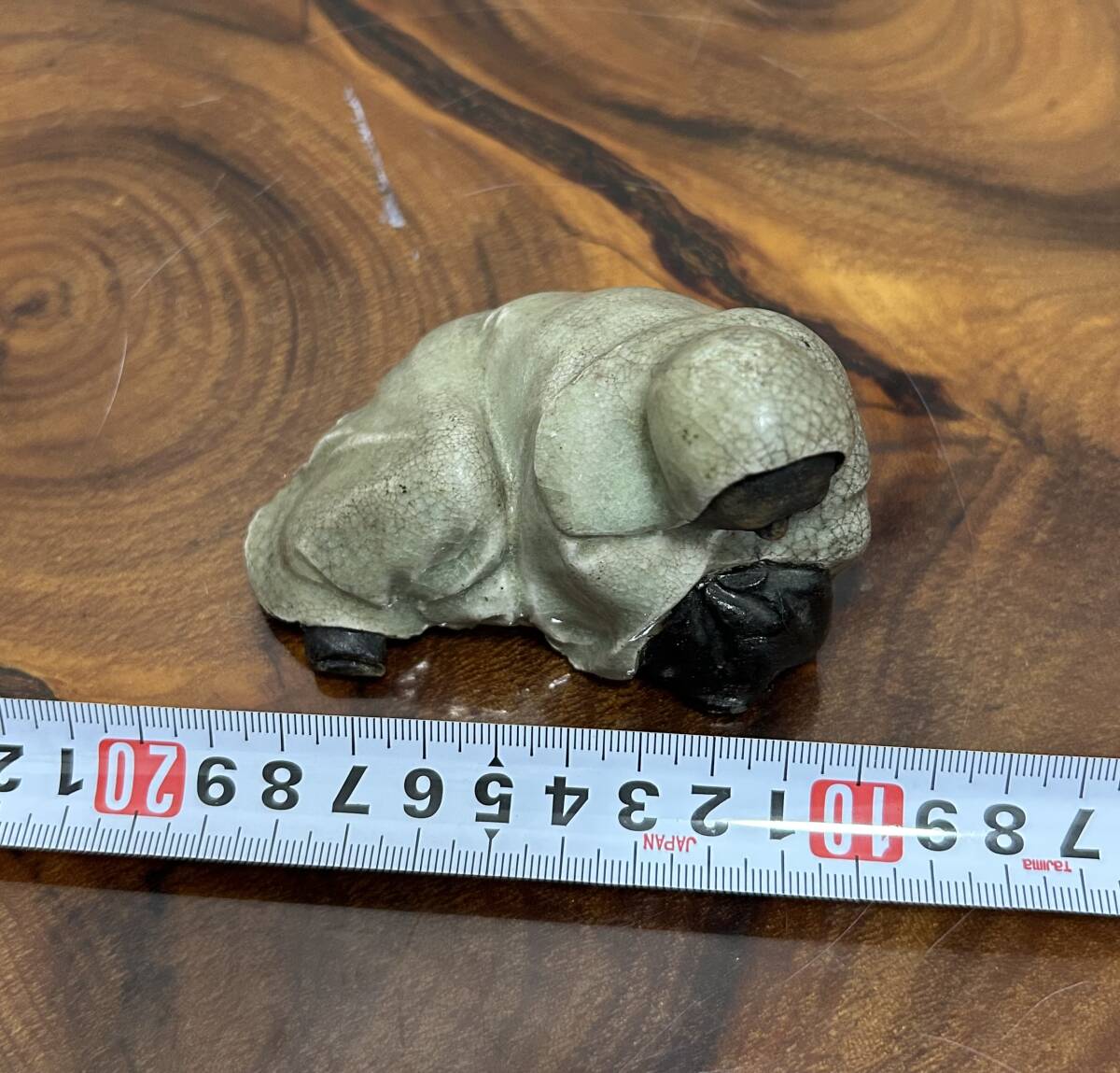 【達磨大師】中国/インド/日本/修行僧/僧侶/弾宗/陶器/焼物/繊細彫刻/時代物/当時物/骨董/古美術/顔か綺麗/_画像5