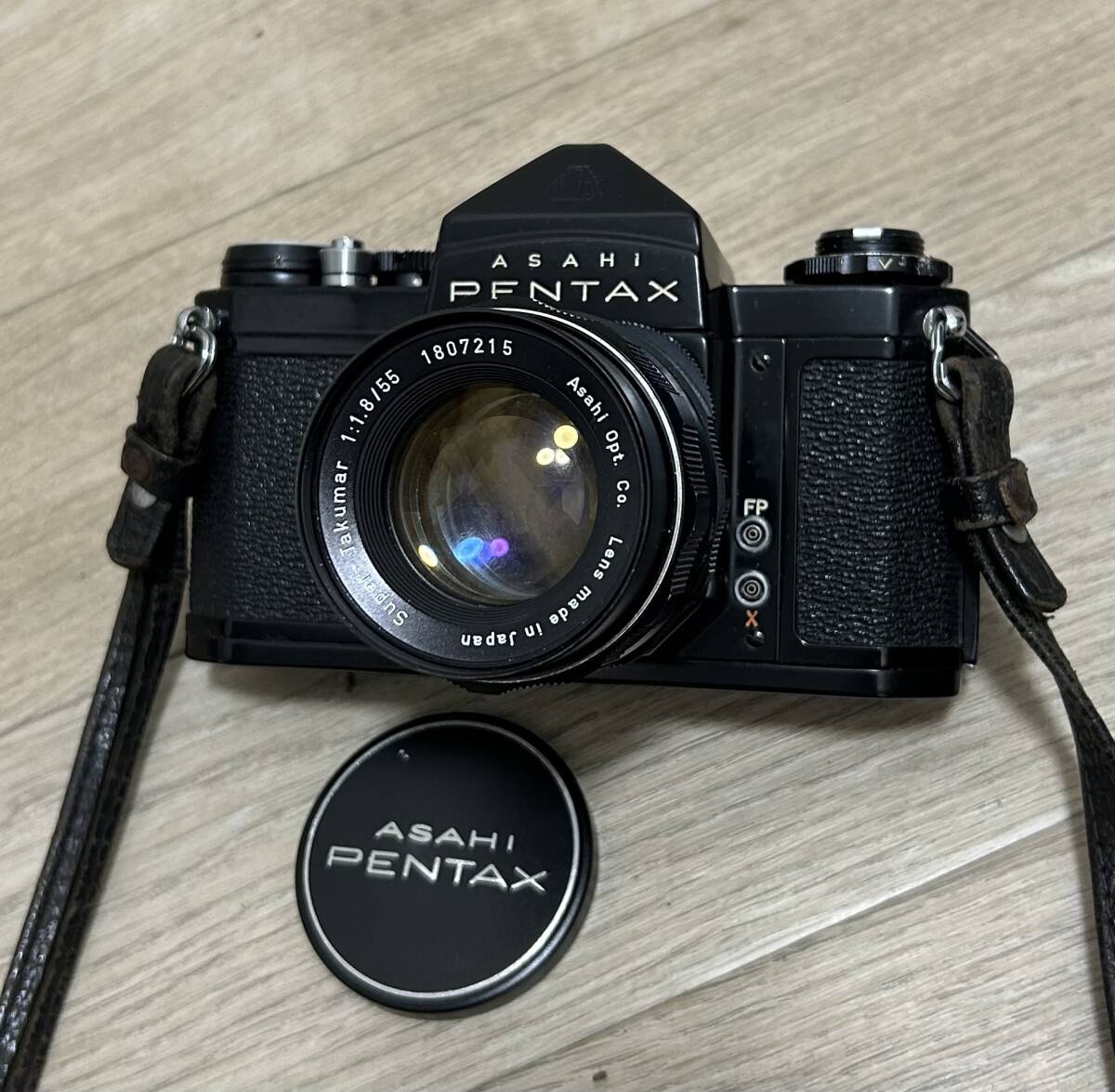【⑱自宅保管品】ASAHI PENTAX SV/ペンタックス/1960年代~発売/M42マウント/レンズ/super Takuma/1:1.8/55/後期型/昭和レトロ/_画像1