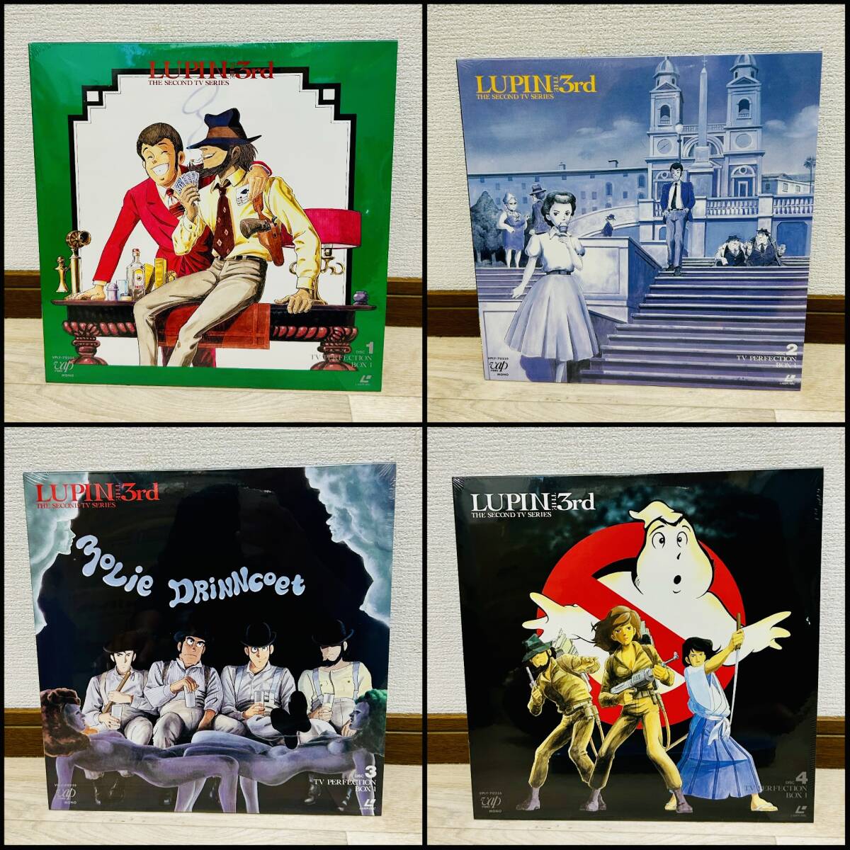 【未開封/状態OK】LUPIN THE 3rd/ルパン三世/テTVパーフェクション/第一作目/LD版/20枚と付属品特典BOX/次元/五右衛門/不二子/銭形/_画像2