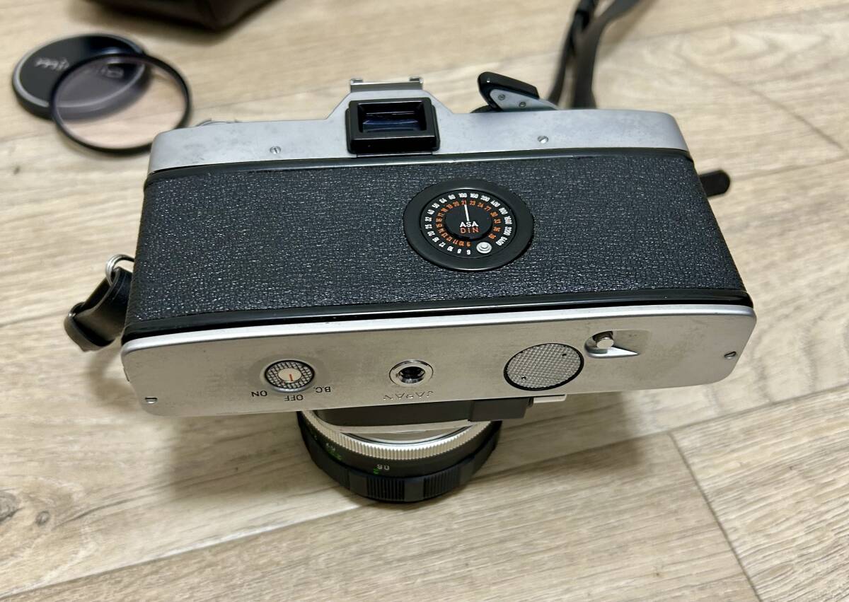 【⑯自宅保管品】MINOLTA/ミノルタ/SRT101 /世界発分割測光/1966年代～発売/一眼レフカメラ/レンズ/MC ROKKOR-PF/58ｍｍ ｆ/1.4_画像7