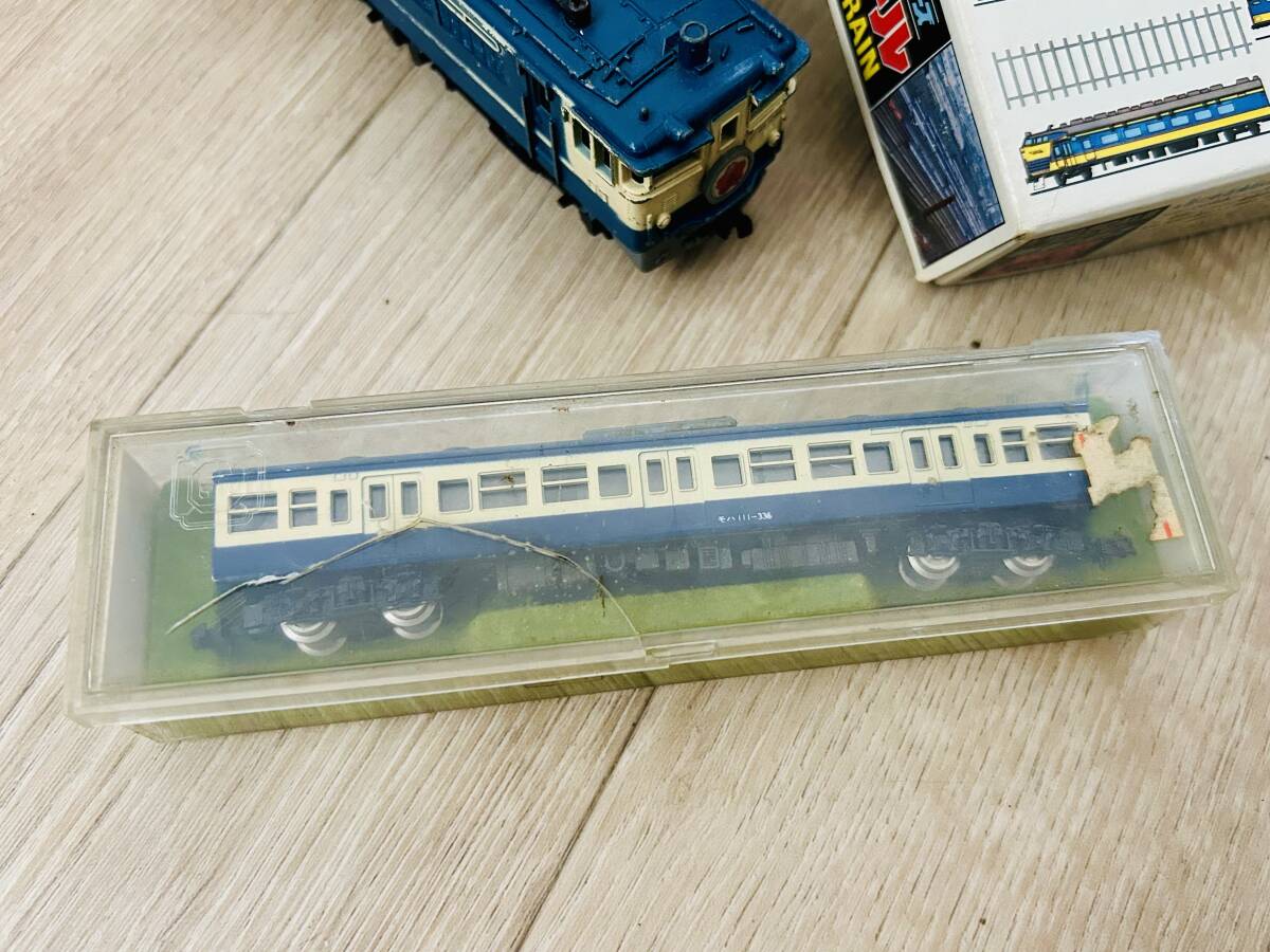 KATO製/EF65 1000番台/ 国鉄 モハ111-336形/アオシマ/ 1/150スケール/EXPRESS TRAIN/特急シリーズ/直線レール/鉄道模型セット×２/_画像7