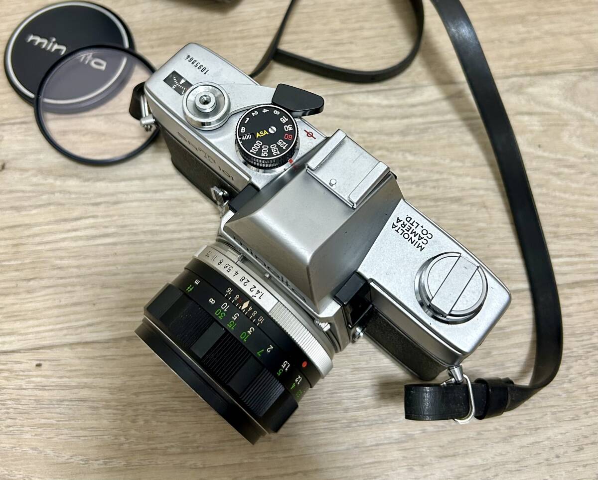【⑯自宅保管品】MINOLTA/ミノルタ/SRT101 /世界発分割測光/1966年代～発売/一眼レフカメラ/レンズ/MC ROKKOR-PF/58ｍｍ ｆ/1.4_画像4