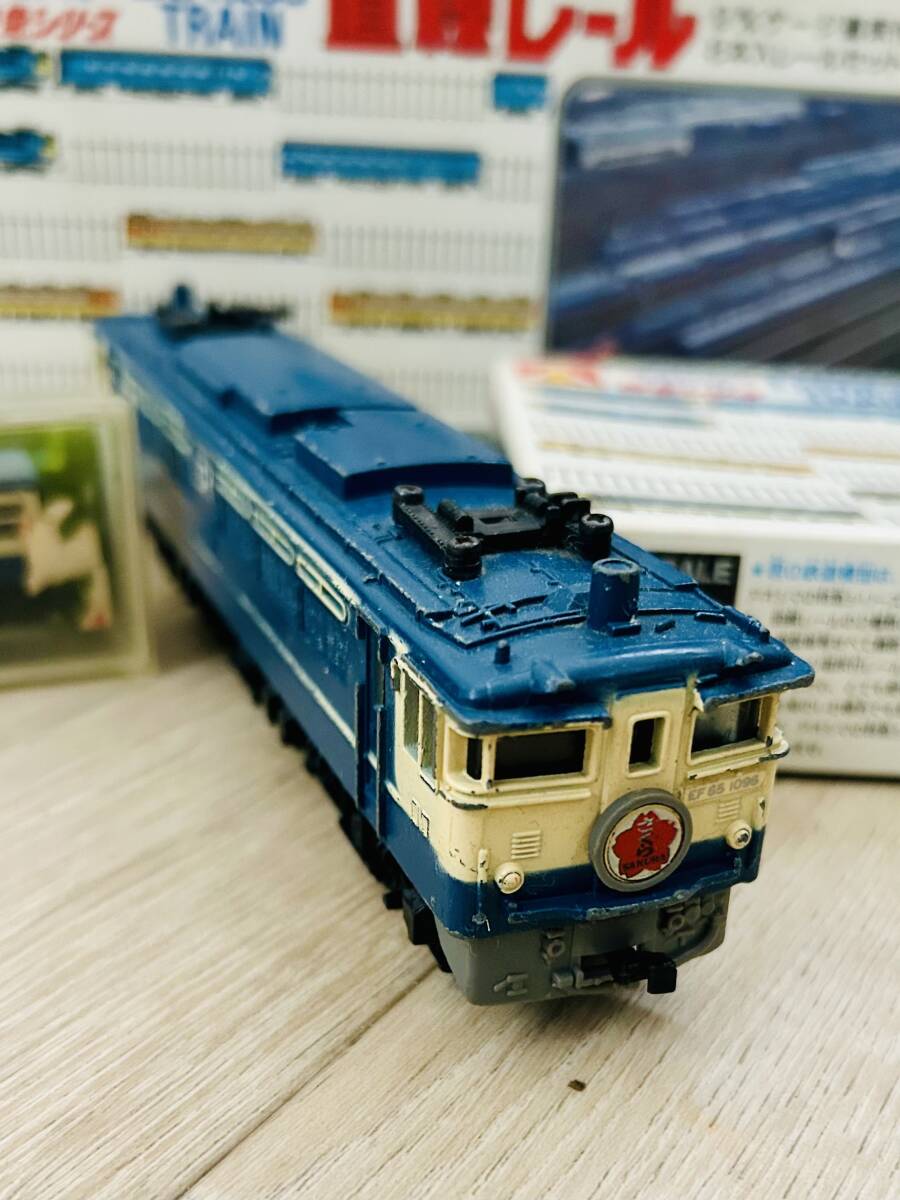 KATO製/EF65 1000番台/ 国鉄 モハ111-336形/アオシマ/ 1/150スケール/EXPRESS TRAIN/特急シリーズ/直線レール/鉄道模型セット×２/_画像5