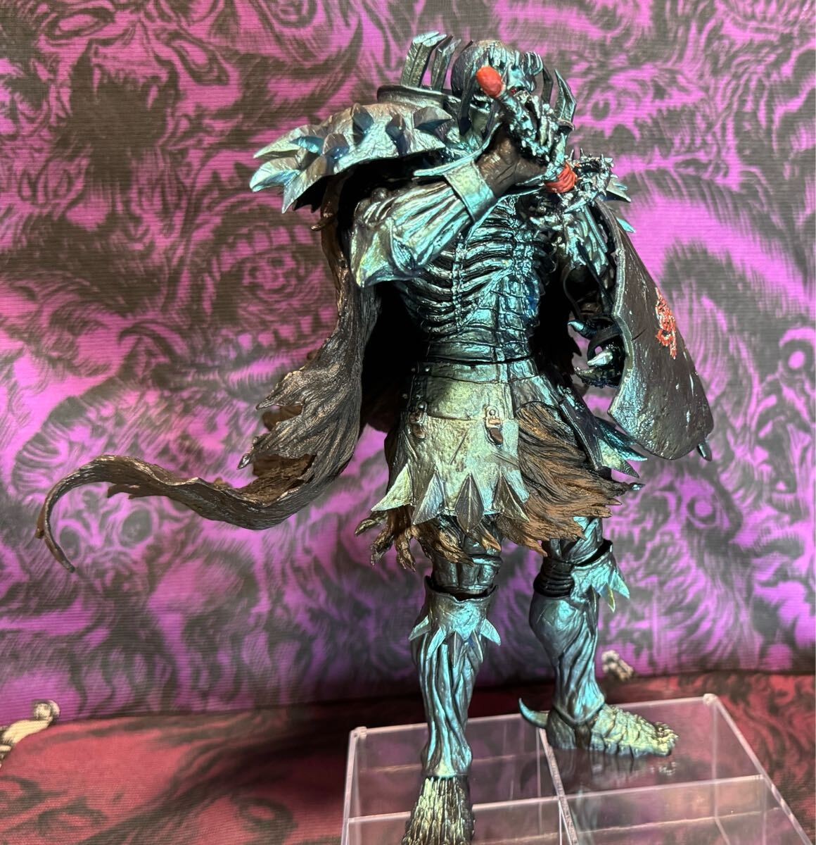 【リペイント】一番くじ ベルセルク 反撃の誓い B賞 髑髏の騎士MASTERLISE フィギュア 二次元塗装 2次元彩色 原画風塗装_画像2