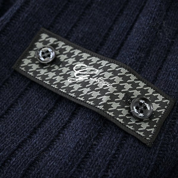 新品 ジーステージ LANEROSSI EXファインメリノ カーディガン 50(XL) 紺 【6-30703_10_50】 秋冬 G-stage ウール ニット スタンド ネイビー_画像6