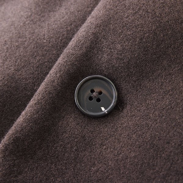 新品 ビームス メルトン セミダブル チェスター コート M 茶 【J48234】 BEAMS HEART 秋冬 メンズ Aライン ビジネス カジュアル ビジカジ_画像6