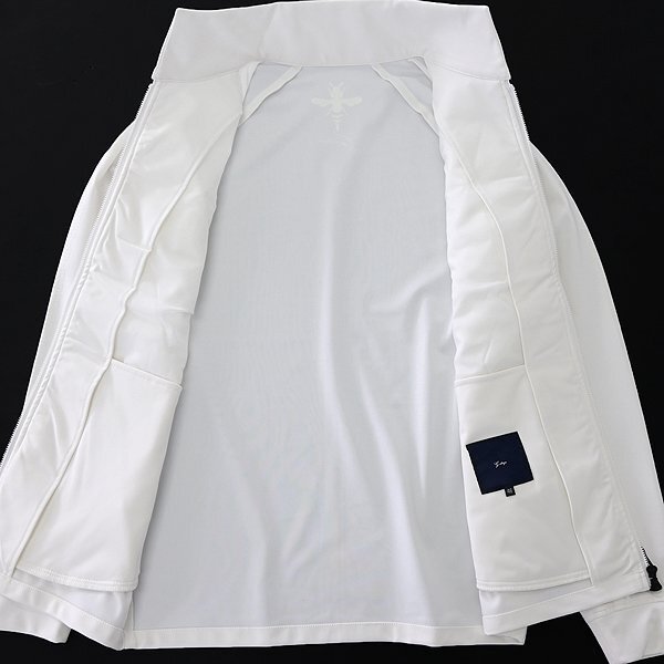 新品 ジーステージ dacron 中綿 キルト ジャージー スタンド ブルゾン 48(L) 白 【6-30406_1_48】 秋冬 メンズ G-stage ゴルフ ジャケット_画像3