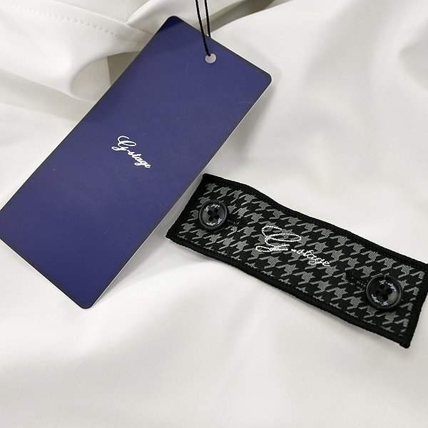 新品 ジーステージ コンビ ジャージー プルオーバー パーカー 50(XL) 白 灰 【6-30405_1_50】 秋冬 G-stage フード フーディー ゴルフ_画像8