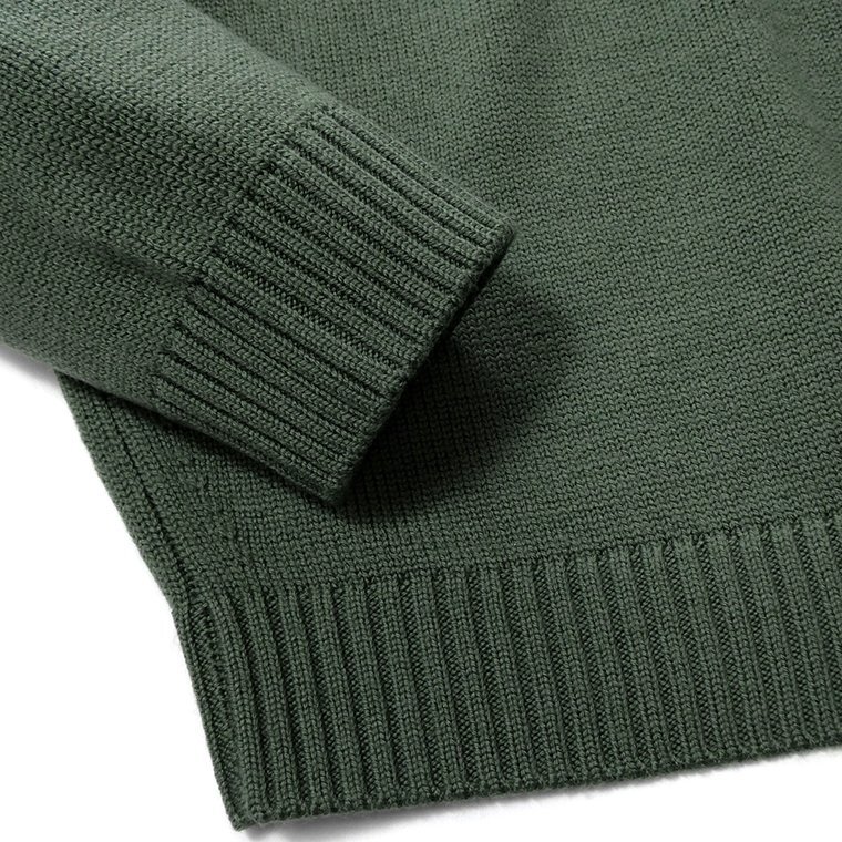 新品 3.6万 マッキントッシュロンドン メリノウール ミドルゲージ タートルネック ニット L 【I50059】 MACKINTOSH 秋冬 メンズ カーキ_画像6