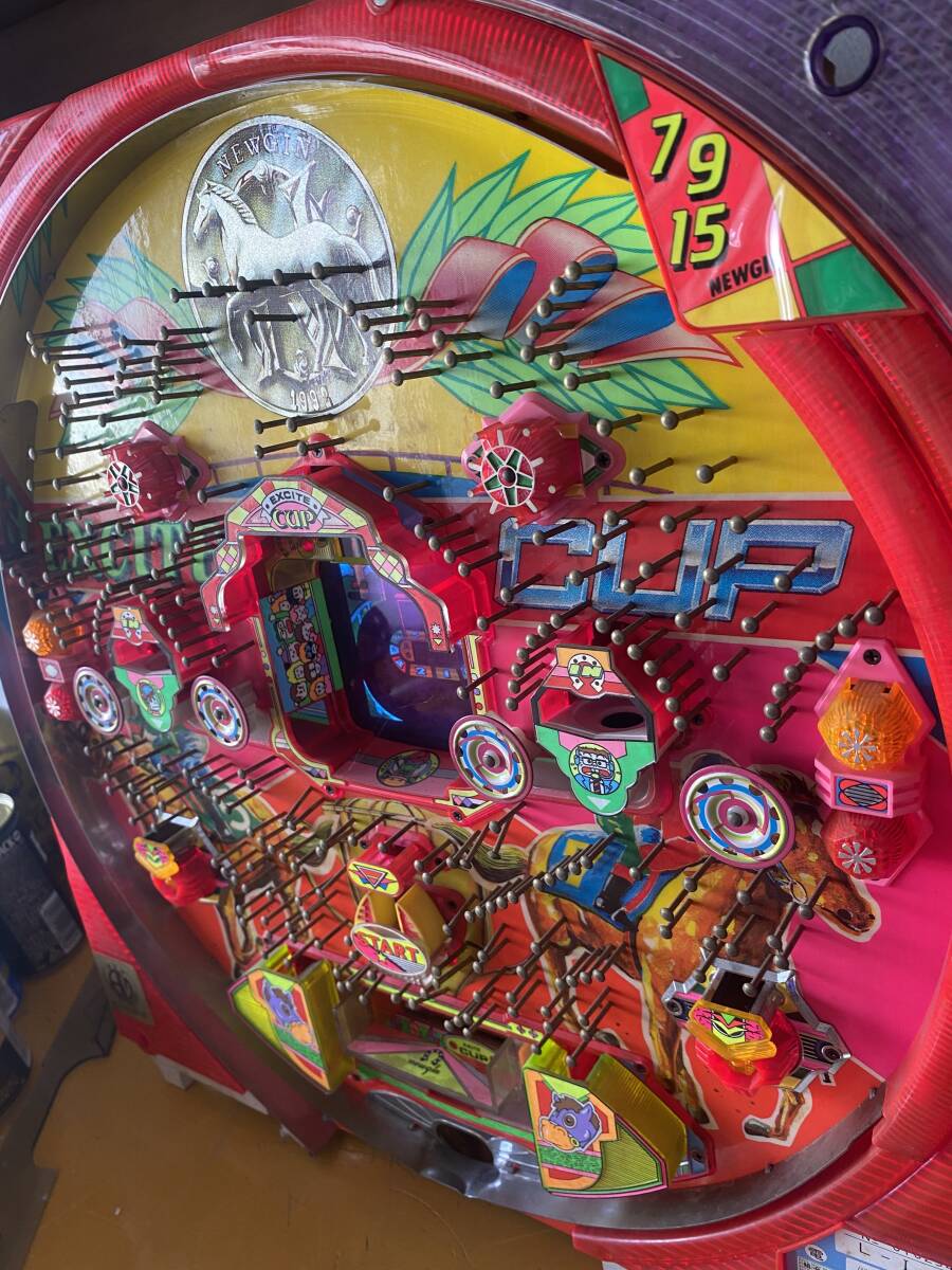  retro патинко cell основа {eki сайт cup 3} новый серебристый очень редкий teji Pachi 