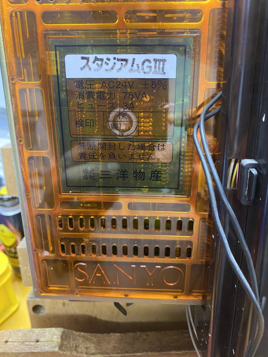  retro патинко cell основа { Stadium GⅢ} Sanyo очень редкий перо предмет 