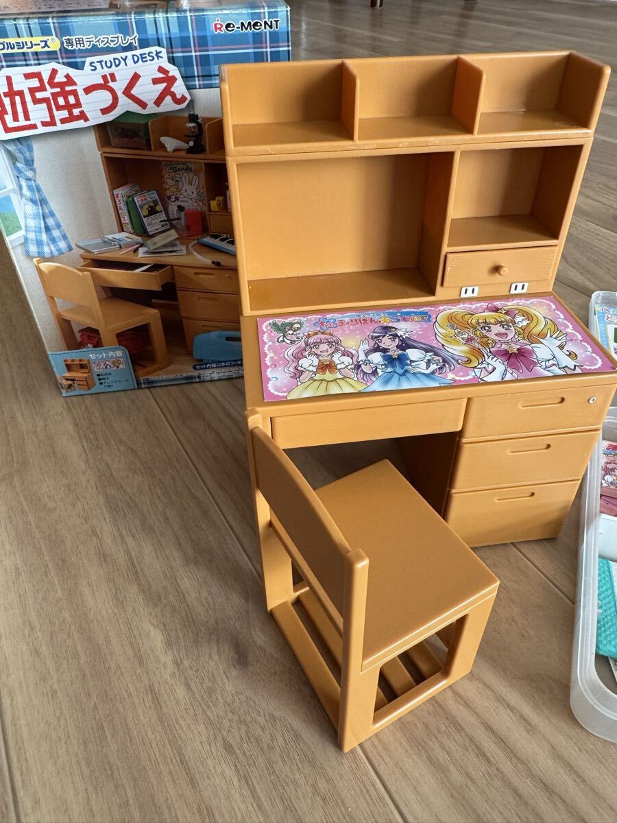 ぷちサンプルシリーズ どきどき新学期 8種(食玩) STUDY DESK勉強づくえ リーメント ミニチュア　ドールハウス 小物 家具 そろってます_画像3