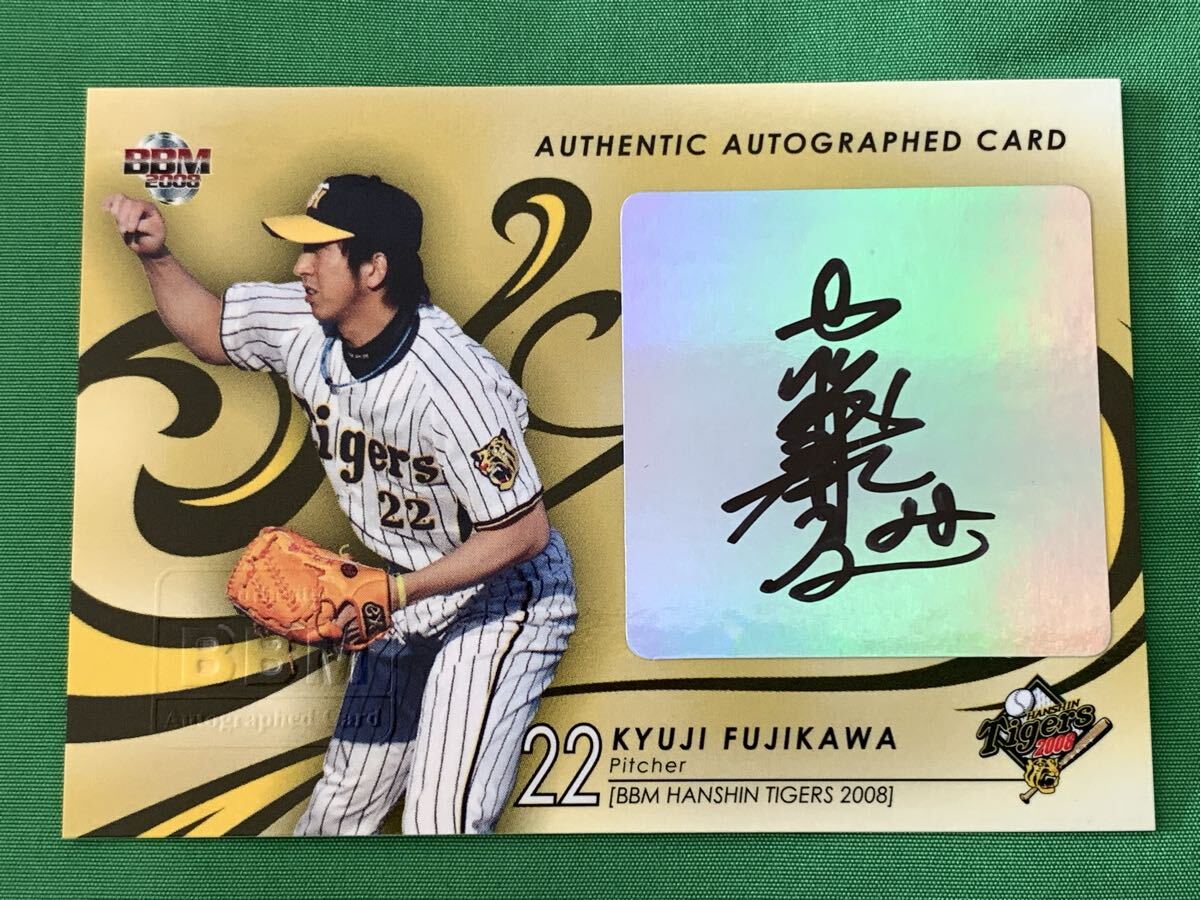 BBM 2008 Hanshin Tigers глициния река лампочка .#22 с автографом карта 90 листов ограничение 2F