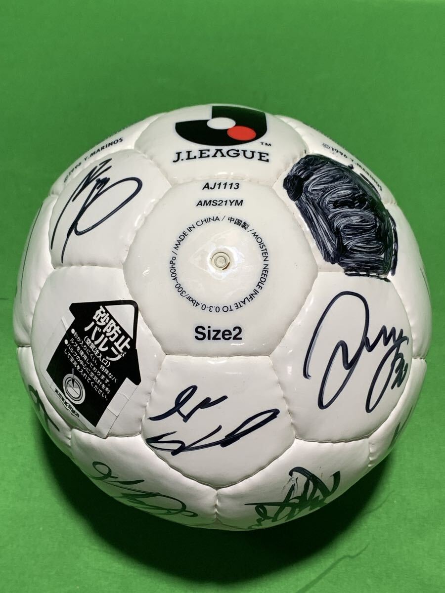 adidas アディダス Yokohama F Marinos 多数寄せ書き 直筆サイン入り サッカーボール AJ1113 SIZE 2 1F_画像2