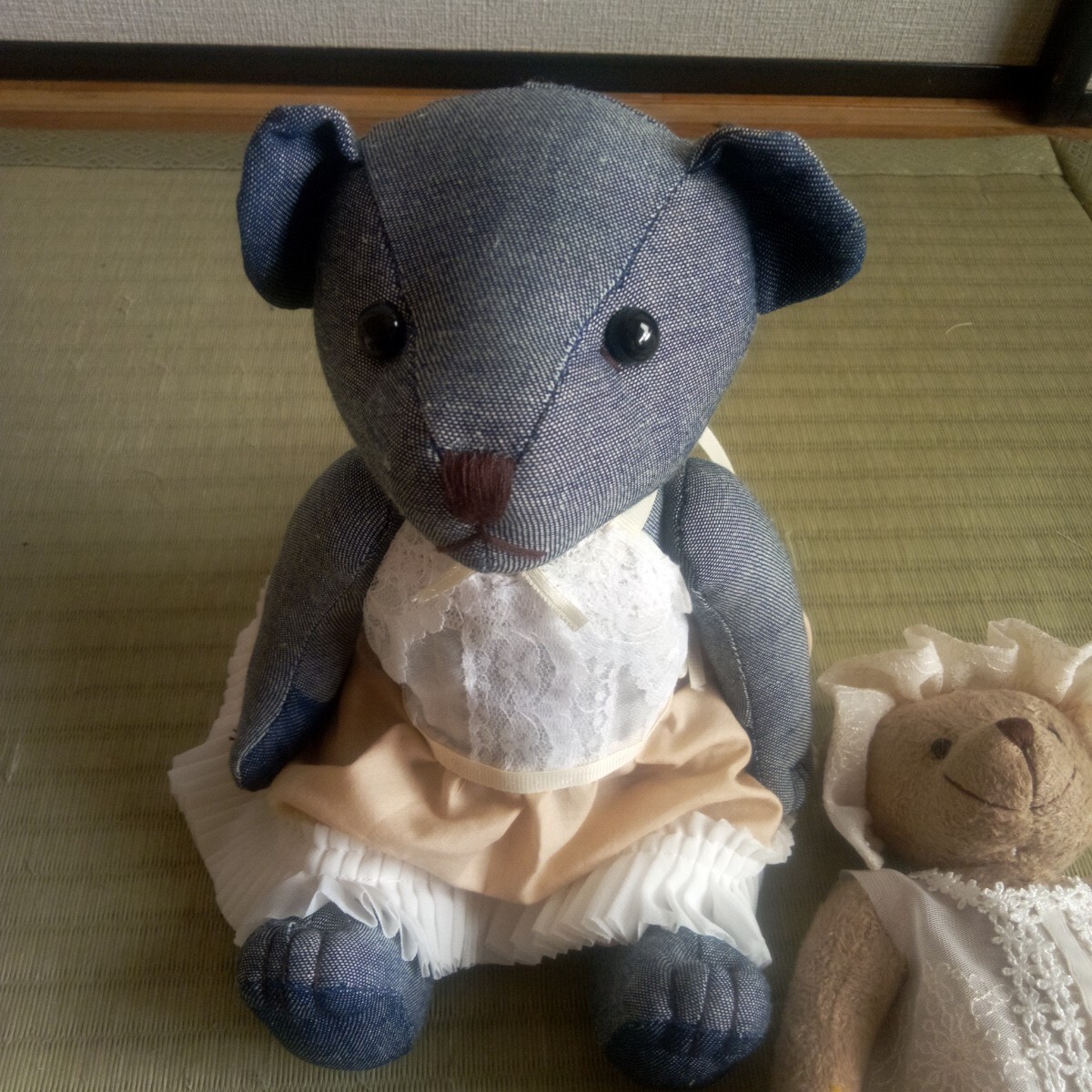 テディベアのドレス&小さなベア2体_画像5