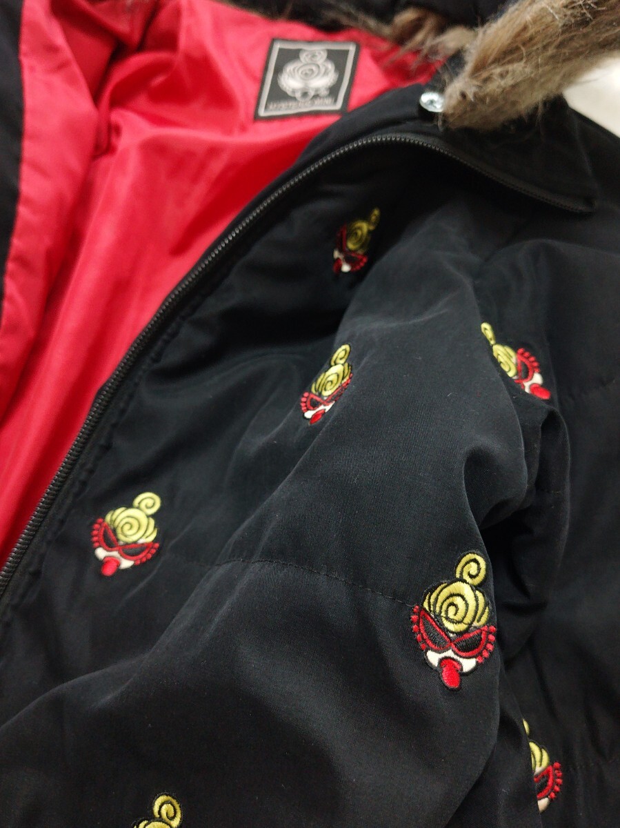 （130㌢）ヒステリックミニ 刺繍ジャケット ファーブルゾン アウター フード付 キッズ_画像2