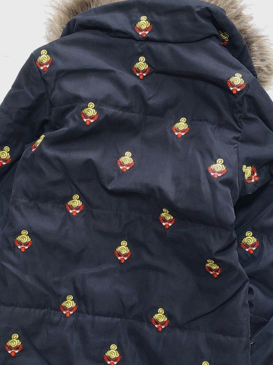 （130㌢）ヒステリックミニ 刺繍ジャケット ファーブルゾン アウター フード付 キッズ_画像3