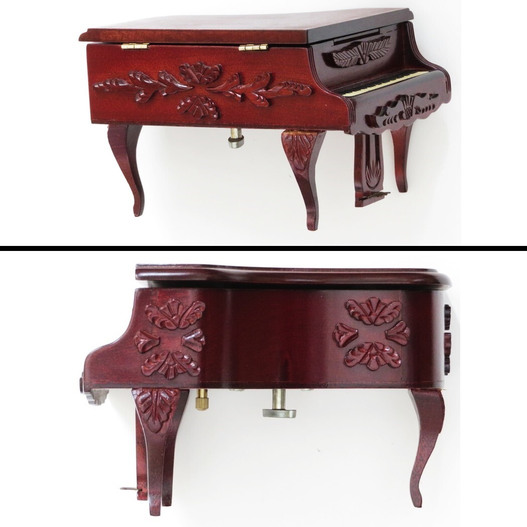  рояль type музыкальная шкатулка искривление глаз : Elise поэтому . рабочее состояние подтверждено Movement : солнечный kyo- производства ширина примерно 11cm× глубина примерно 13cm× высота примерно 9cm