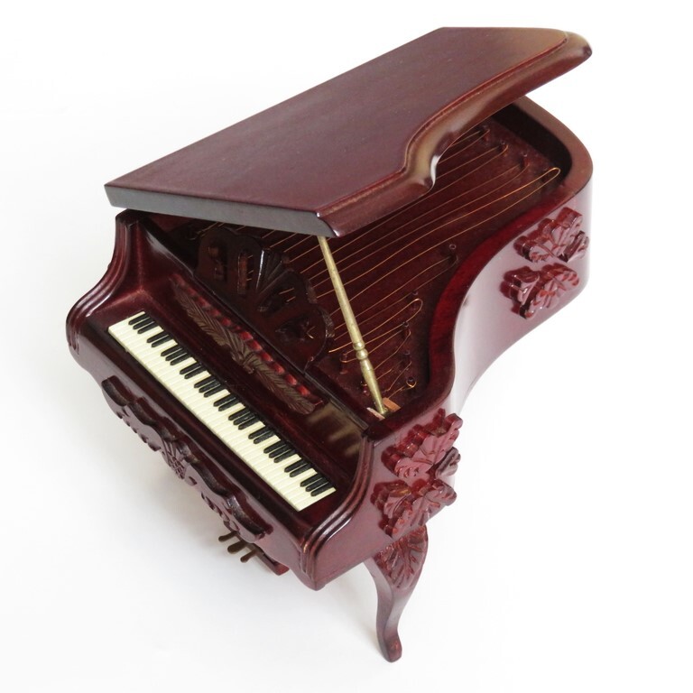  рояль type музыкальная шкатулка искривление глаз : Elise поэтому . рабочее состояние подтверждено Movement : солнечный kyo- производства ширина примерно 11cm× глубина примерно 13cm× высота примерно 9cm