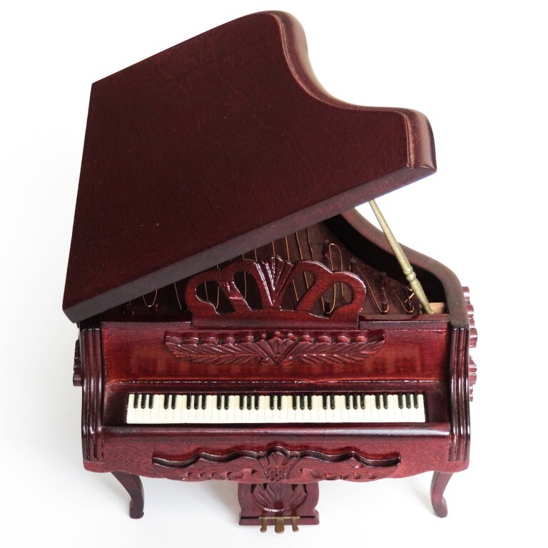  рояль type музыкальная шкатулка искривление глаз : Elise поэтому . рабочее состояние подтверждено Movement : солнечный kyo- производства ширина примерно 11cm× глубина примерно 13cm× высота примерно 9cm