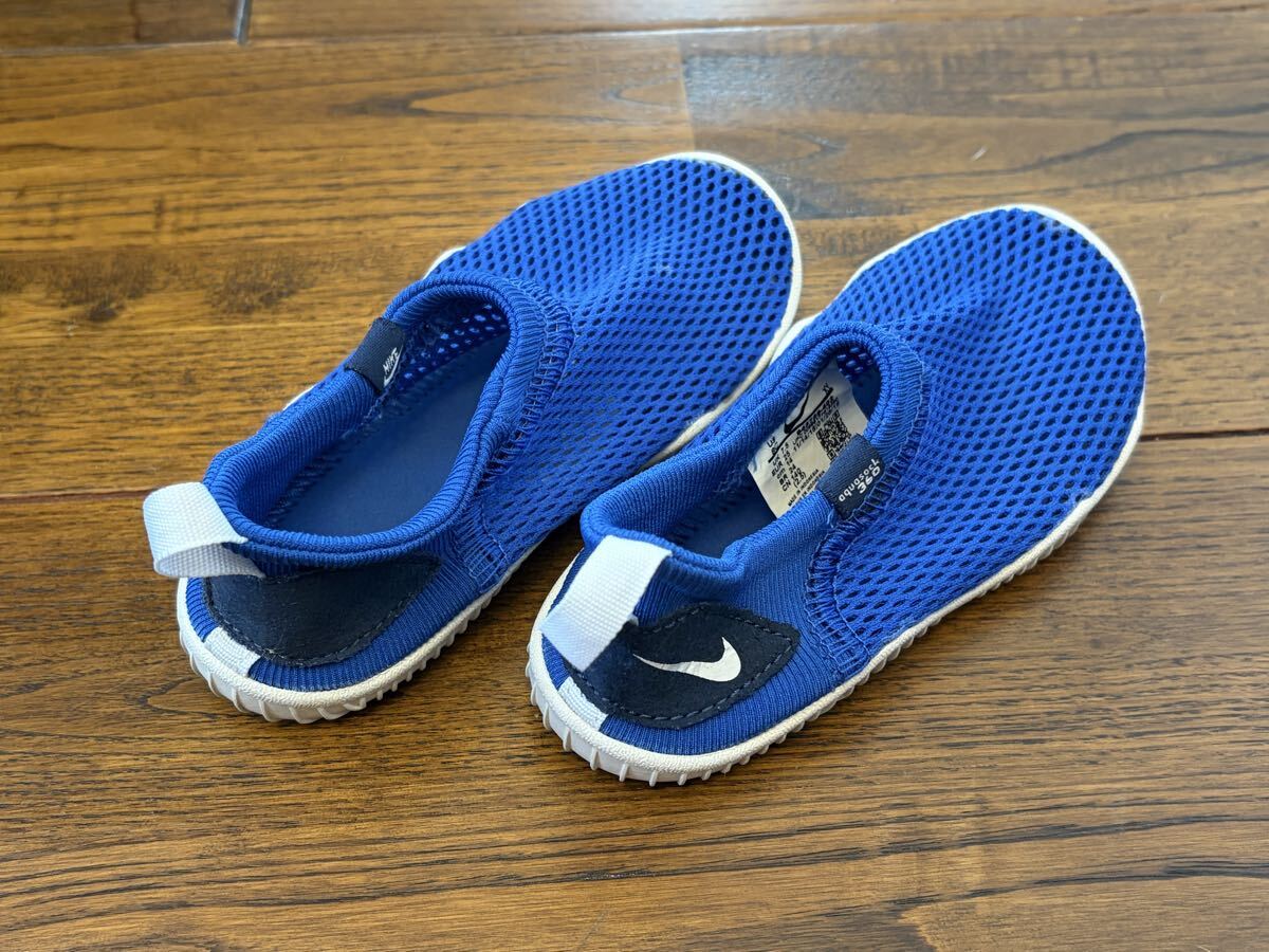 Nike メッシュサンダル ブルー 14cm マリンシューズ キッズ サンダル アウトドア 子供 ウォーターシューズ アクアシューズ_画像2