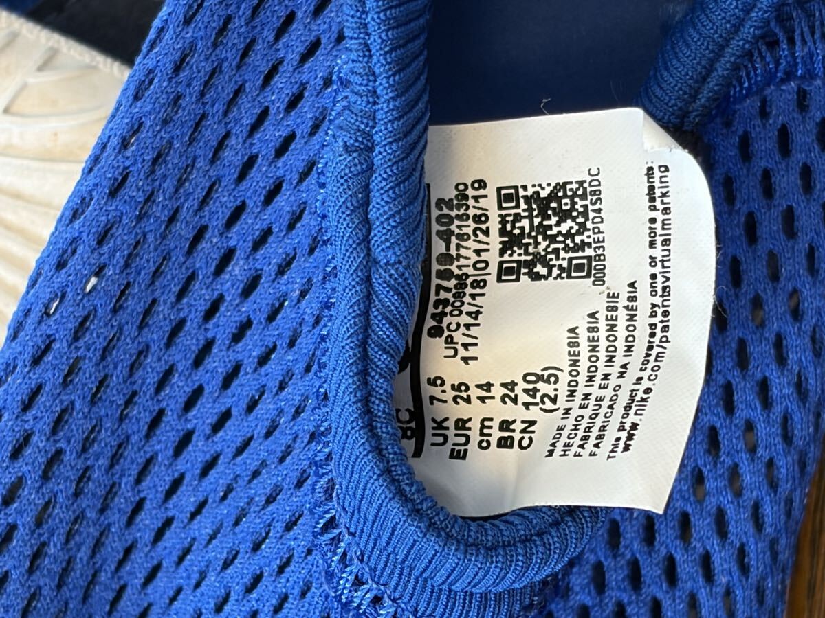 Nike メッシュサンダル ブルー 14cm マリンシューズ キッズ サンダル アウトドア 子供 ウォーターシューズ アクアシューズ_画像4