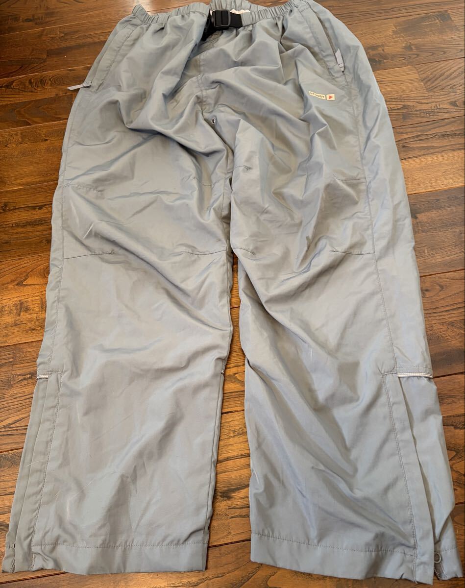 レア 正規品 当時物 stussy ナイロンパンツ ライトグレー_画像1