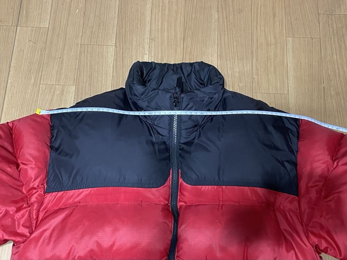 美品 希少 廃盤 90s ダウンジャケット レッド ブラック Mサイズ 赤 黒 ノースフェイス ヌプシ NORTH FACE Nuptse jacket サチモス_画像9