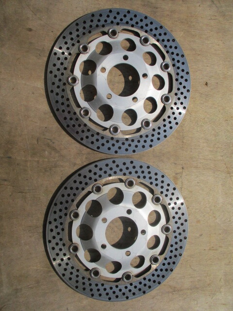 スズキ RGV250Γ RGV250ガンマ `88~`89RGV250ガンマ VJ21A 純正フロントブレーキ ディスクローター ディスクプレート 左右セット_画像2