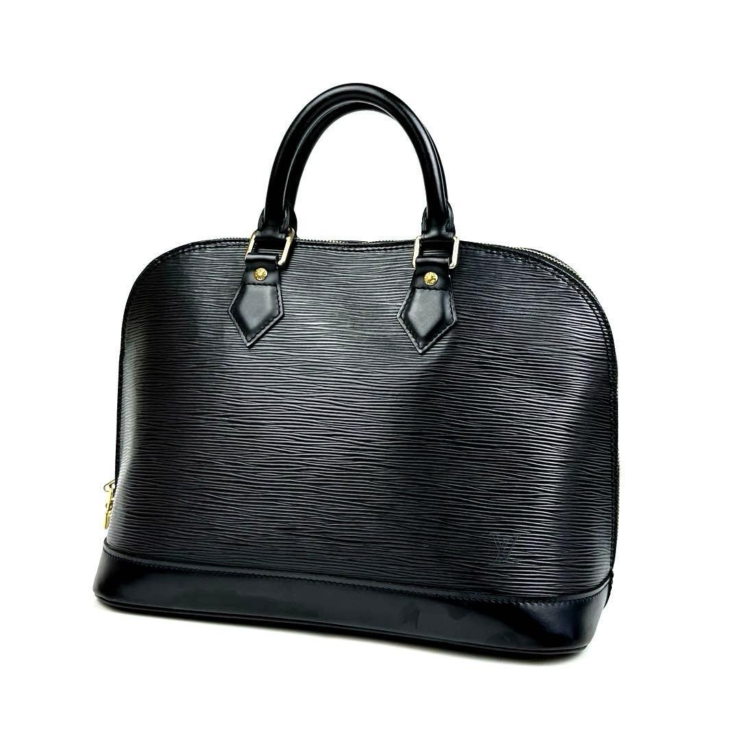 美品 LOUIS VUITTON ルイヴィトン エピ アルマPM ハンドバッグ トートバッグ M52142 ビジネス フォーマル 男女兼用 ゴールド金具 黒 レザー_画像1