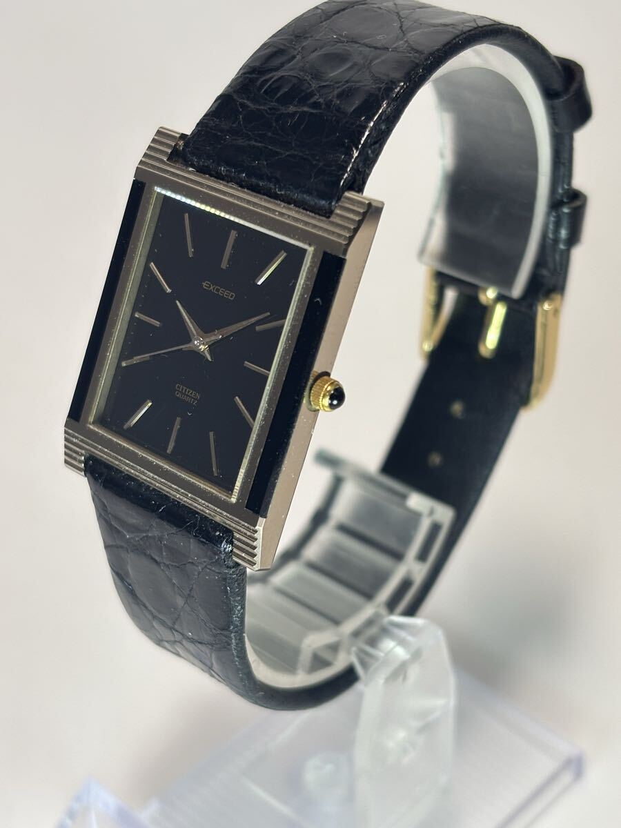 【超薄型/ドレス】CITIZEN EXCEED シチズン エクシード 腕時計 スクエア 稼働_画像1