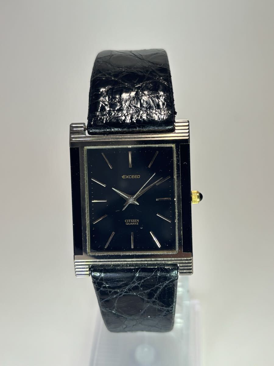 【超薄型/ドレス】CITIZEN EXCEED シチズン エクシード 腕時計 スクエア 稼働_画像2
