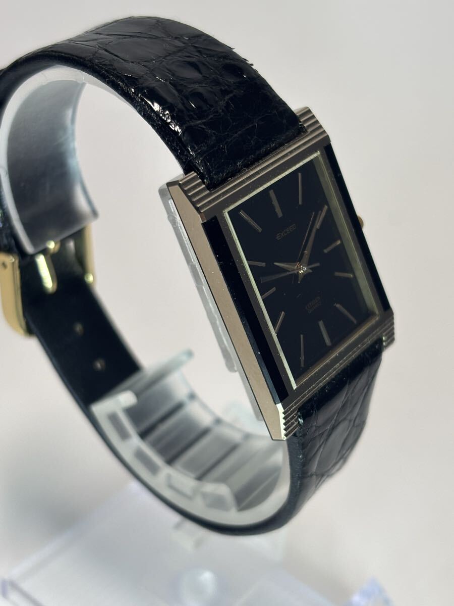 【超薄型/ドレス】CITIZEN EXCEED シチズン エクシード 腕時計 スクエア 稼働_画像3