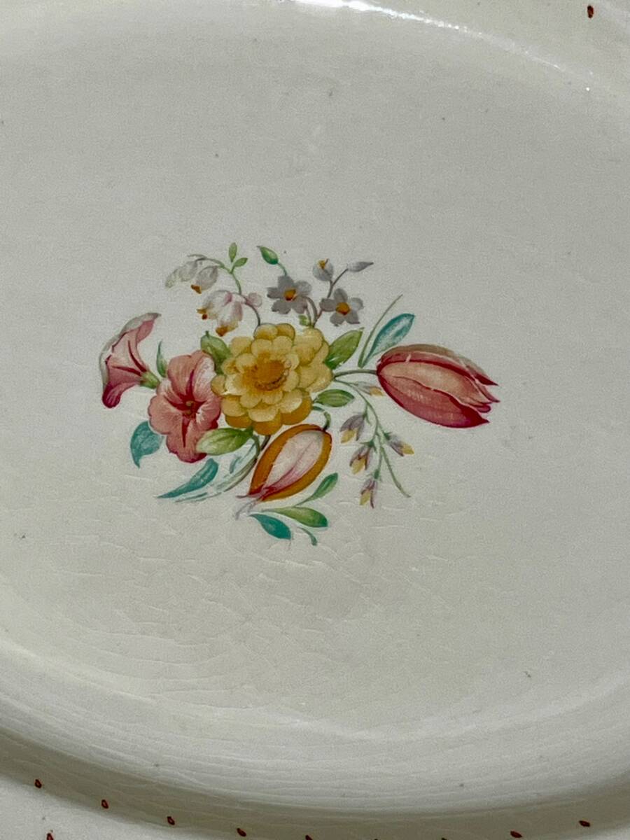 SusieCooper　スージークーパー　プランタンスプレイ　オーバルプレート　36㎝×28㎝　ヴィンテージ　_画像8