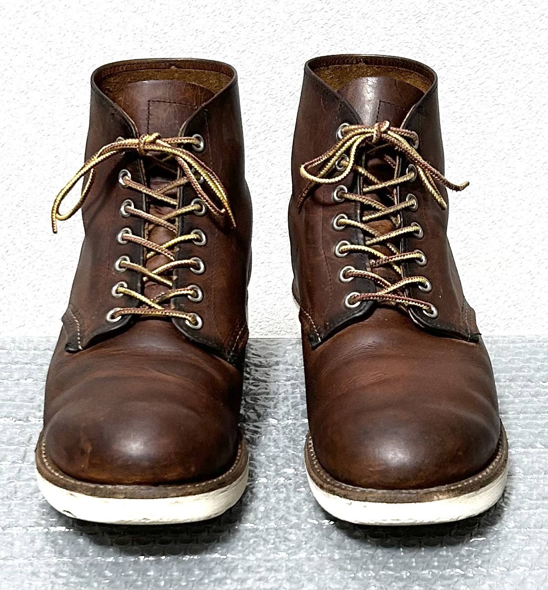 【9.5/D】9111 RED WINGレッドウィング★ハーレー ninja gpz FATBOYショベル softail★匿名配送★TOPGUN バイク ライダース_画像3