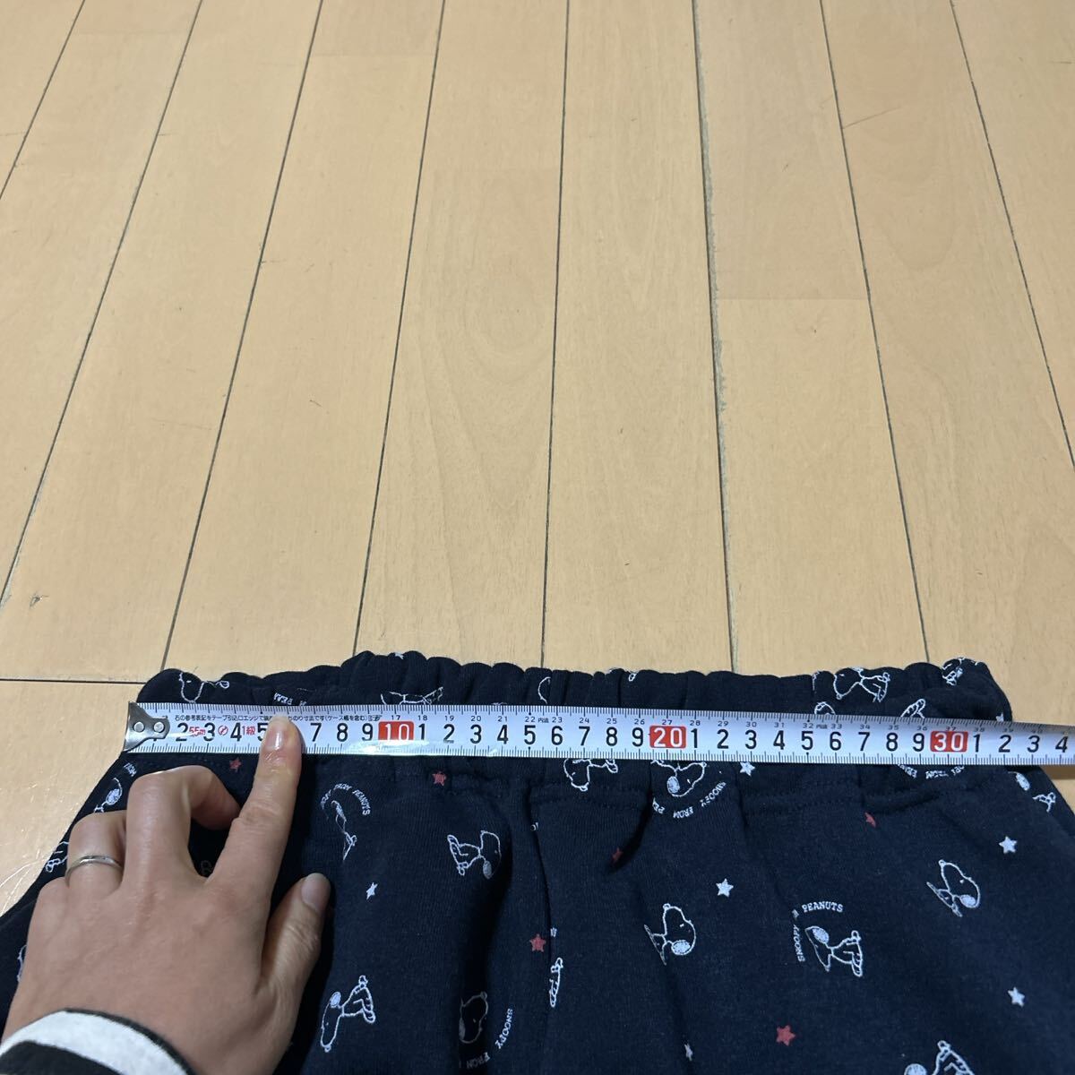新品未使用スヌーピーSNOOPY裏起毛レディースLネイビーパジャマピーナッツ パジャマ_画像9