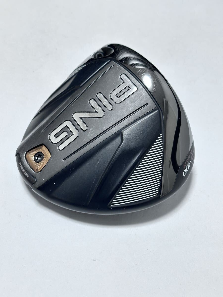レフティ 左 ピン G400 MAX ドライバー 10.5° ヘッド単品 日本仕様 ヘッドカバー付 PING_画像6