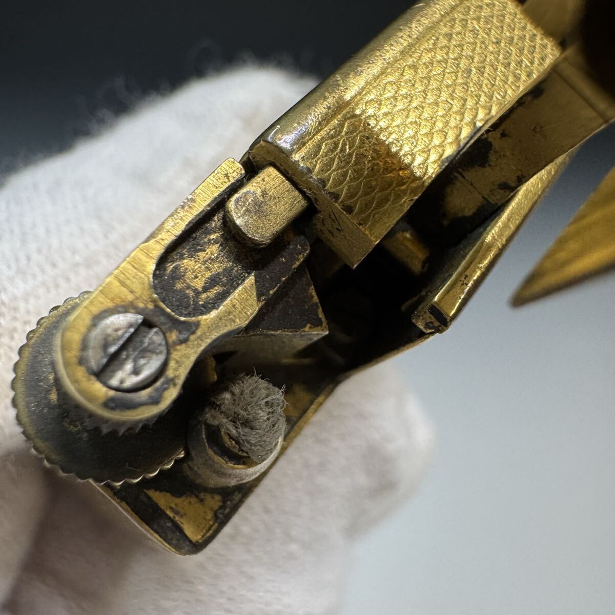 ヴィンテージ dunhill ダンヒル オイルライター ゴールドカラー 喫煙具_画像6