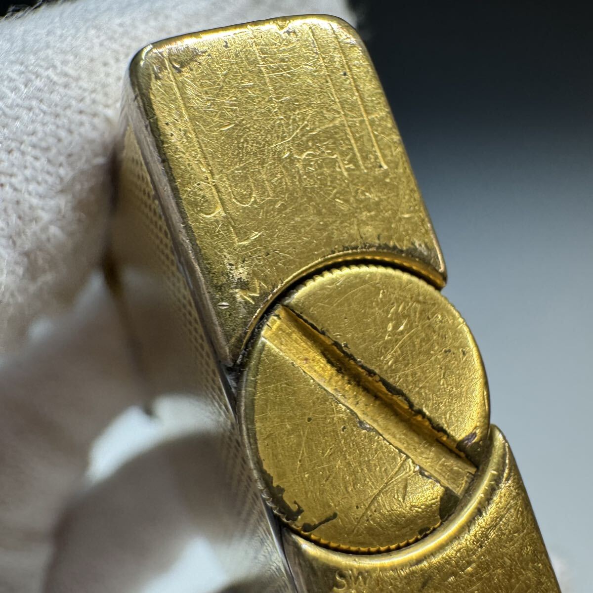 ヴィンテージ dunhill ダンヒル オイルライター ゴールドカラー 喫煙具_画像7