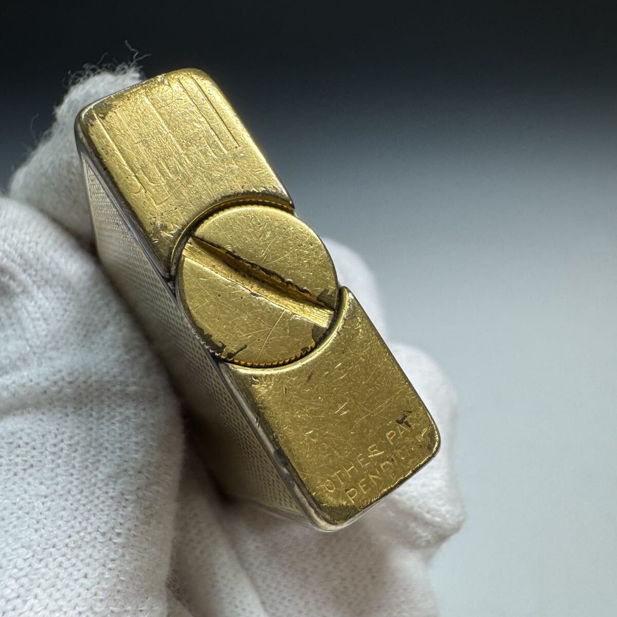 ヴィンテージ dunhill ダンヒル オイルライター ゴールドカラー 喫煙具_画像9