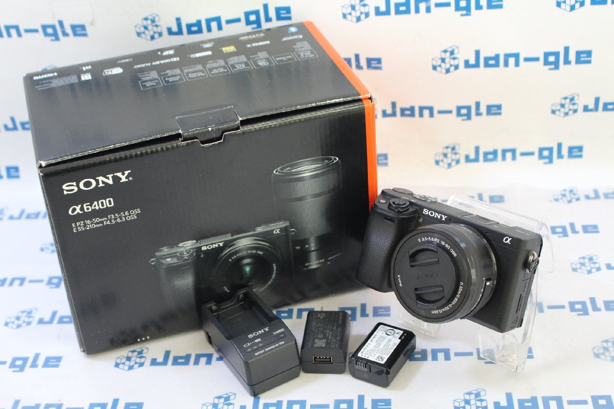 *SONY α6400 ILCE-6400Y двойной zoom линзы комплект [ черный ] дешевый цена!! J656526 BL Kansai 