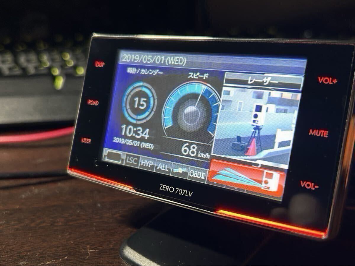 コムテック ZERO 707LV リコール対策済み コムテック 光レーザー レーダー探知機 OBD対応 タッチパネル 超高感度 レーザー探知機 ! _画像1