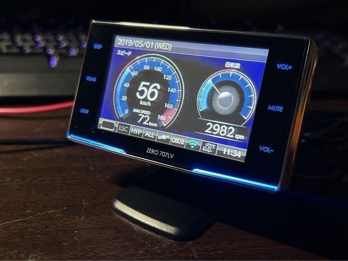 コムテック ZERO 707LV リコール対策済み コムテック 光レーザー レーダー探知機 OBD対応 タッチパネル 超高感度 レーザー探知機 ! _画像6