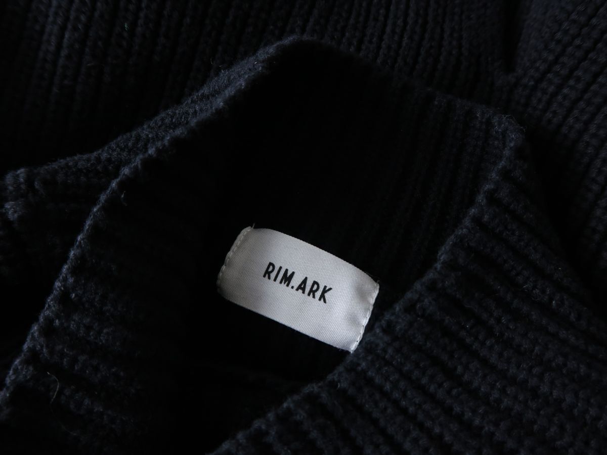 1.4万☆リムアーク RIM.ARK☆バイカラーニットトップス Fサイズ☆E-M 6704_画像7