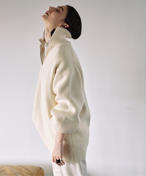 1.4 десять тысяч * канава .rudaga Ran teGALLARDAGALANTE* половина ZIP широкий рукав тянуть over F размер *M-B 6586