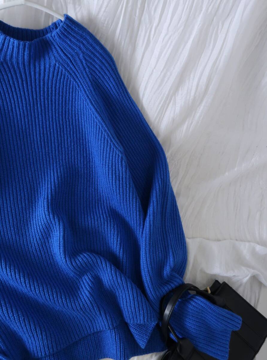 2022AW☆ガリャルダガランテ/ジェナ jena☆洗える [抗菌・防臭] サイドスリット ハイネック ニット☆A-O 6676_画像2