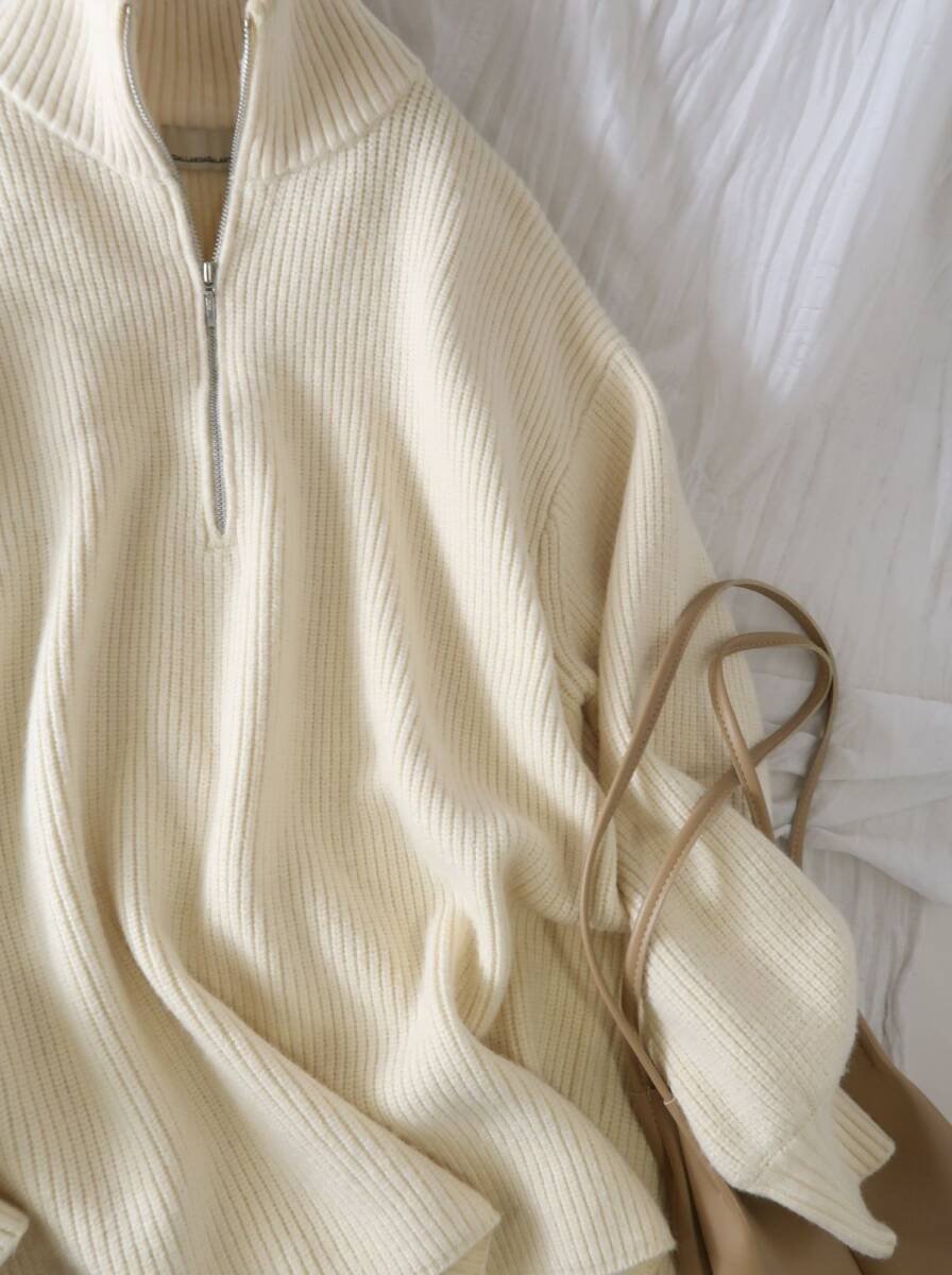 1.4 десять тысяч * канава .rudaga Ran teGALLARDAGALANTE* половина ZIP широкий рукав тянуть over F размер *M-B 6586