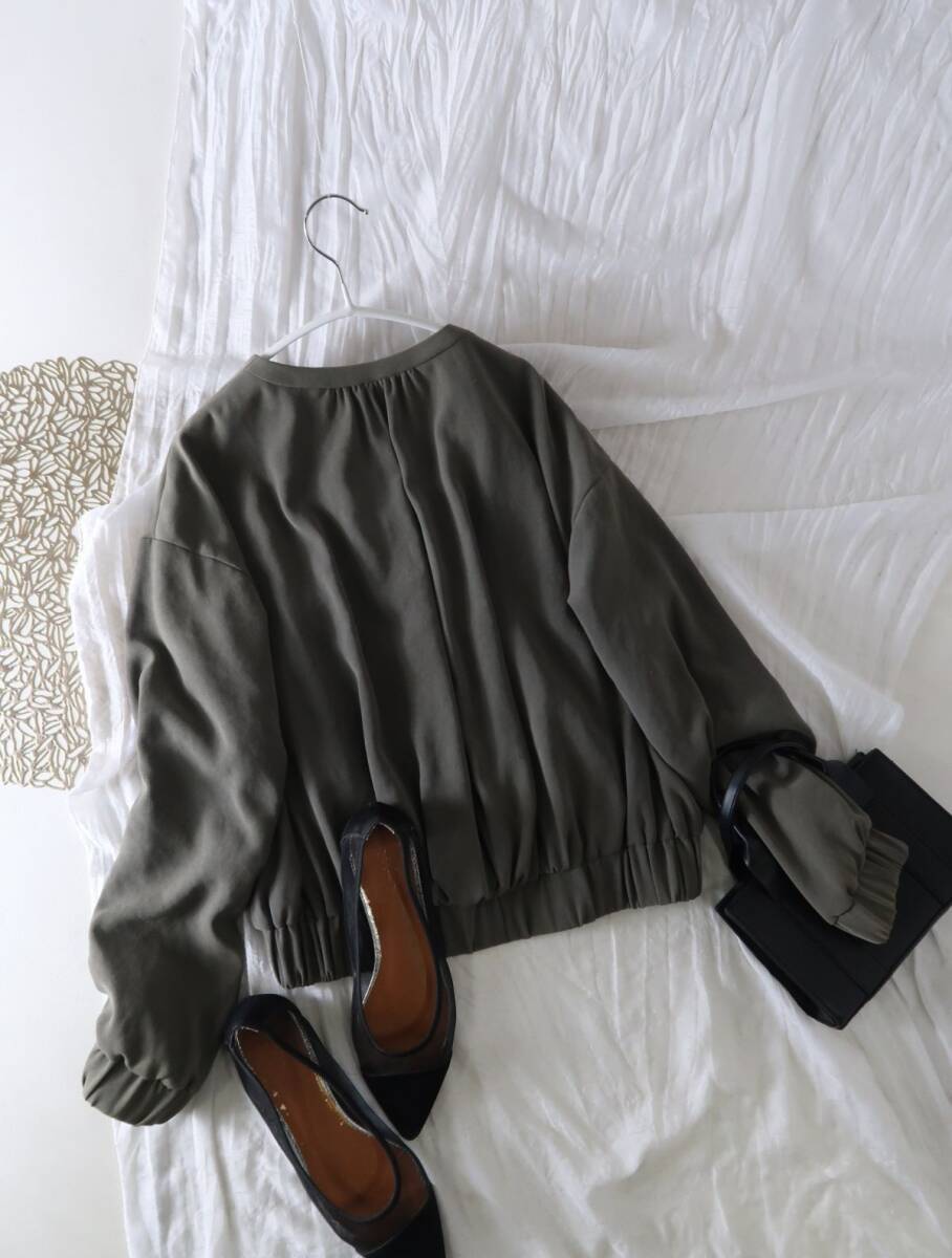 エストネーション ESTNATION☆ノーカラー ジップアップブルゾン 36サイズ 日本製☆M-B 6178_画像6