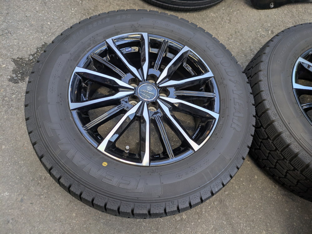 ■ENKEI 16インチAW グッドイヤーアイスナビ７set 215/65R16 GOOD YEAR ICENAVI7 100の5穴　6.5jj　オフセット45 4本set 京都から_画像5