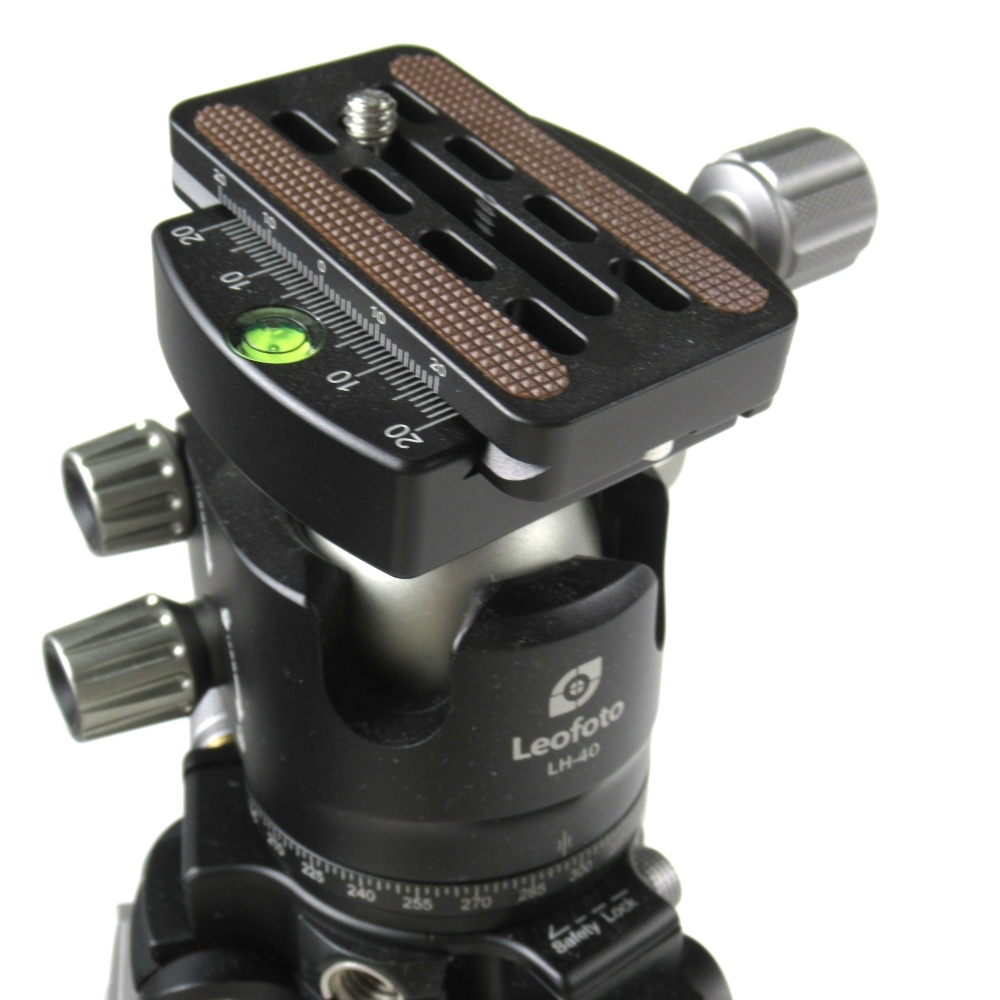 1円〜 Leofoto レオフォト LQ-324C+LH-40 カーボンファイバー三脚 雲台 セット ケース付 動作未確認 4269514_画像2